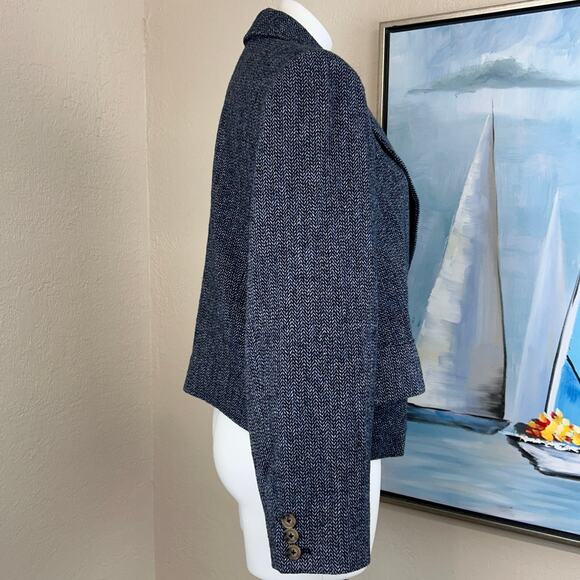 Free People Blazer- Heritage Double Breasted Cropped length size Large - Picture 5 of 9